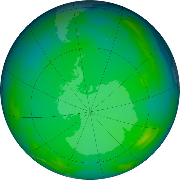 Ozone Map 1980-07-08